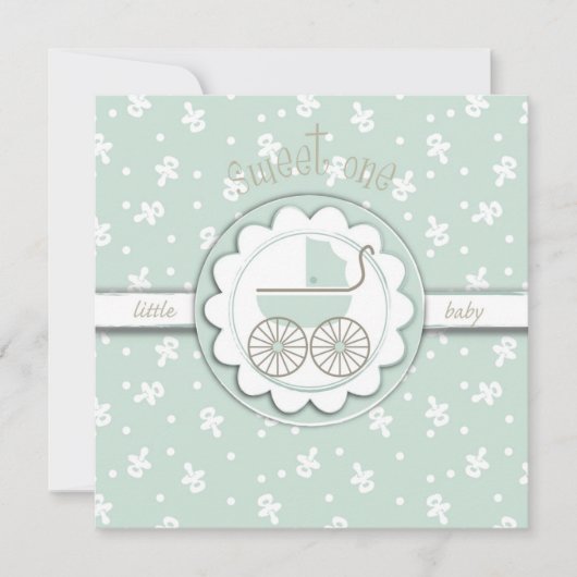 Sweet One Card Square Einladung (Vorderseite)