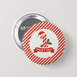 Sweet One Christmas Erster Geburtstag Button