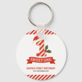Sweet One Christmas Erster Geburtstag Schlüsselanhänger (Vorderseite)