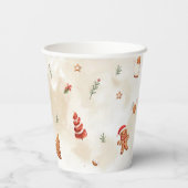 Sweet One Christmas Gingerbread House 1. Geburtsta Pappbecher (Rückseite)