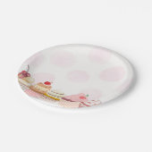 Sweet One Cupcake Birthday Party  Pappteller (Schrägansicht)