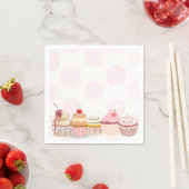 Sweet One Cupcake Birthday Party Serviette (Beispiel)