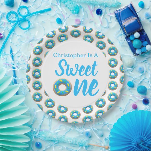 Sweet One Donut 1. Geburtstag Pappteller (Party)
