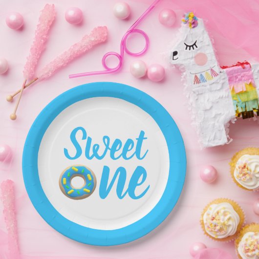 Sweet One Donut 1. Geburtstag Pappteller (Party)