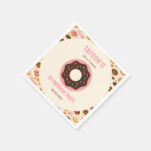 Sweet One Donut 1st Birthday Party | Cute Donut  Serviette (Ecke)