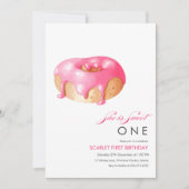 Sweet One donut Abbildung 1. Geburtstag Einladung (Vorderseite)
