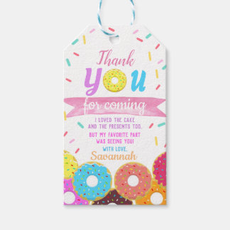 Sweet One Donut Birthday Danke, dass Sie Karten Ge Geschenkanhänger