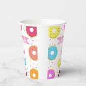 Sweet One Donut Birthday Einladung Papier Teller R Pappbecher (Links)
