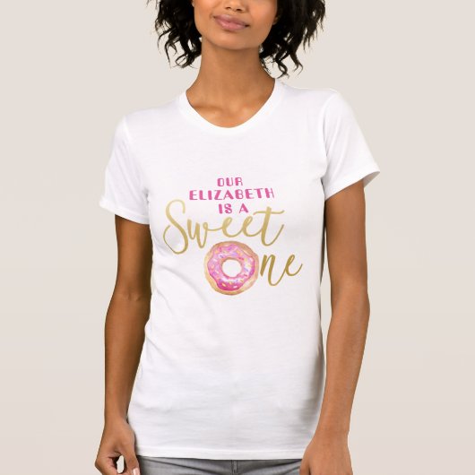 Sweet One Donut Birthday Family Matching Shirt (Vorderseite)