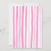 Sweet One Donut Girl 1. Geburtstag Party Pink Einladung (Rückseite)