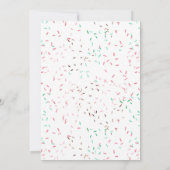 Sweet One Donut Sprinkles 1. Geburtstag Party Einladung (Rückseite)