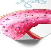 Sweet One Donuts Boy 1. Geburtstag Begrüßungsgesch Poster (Ecke)