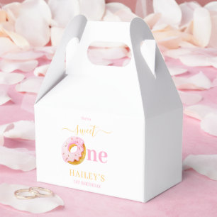 Sweet One Donuts Einladung Geburtstag, Mädchen 1. Geschenkschachtel