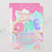 Sweet one einladung (Vorne/Hinten)