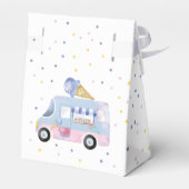 Sweet One Eis LKW zum ersten Geburtstag Geschenkschachtel (Rückseite)