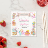 Sweet One Eiscreme 1. Geburtstagsfeier  Serviette (Beispiel)