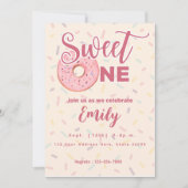 Sweet One First Bday Einladung (Vorderseite)