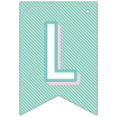 Sweet One First Birthday Custom Bunting Flags Wimpelkette (Zweite Fahne)