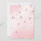 Sweet One First Birthday Einladung | Candy-Themed (Rückseite)