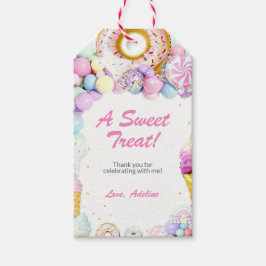 Sweet One First Birthday Favor Tags | Pastel Candy Geschenkanhänger
