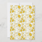 Sweet One First Birthday Invite Boy Lemon 1st Einladung (Rückseite)