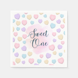 Sweet One First Birthday Napkins Serviette