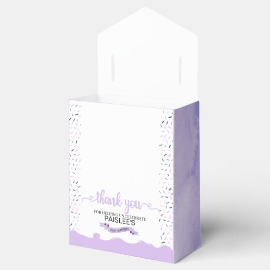 Sweet One First Birthday Party Fevor Box Geschenkschachtel (Geöffnet)