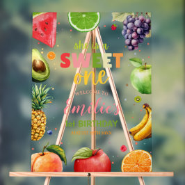 Sweet One Fruit 1. Geburtstag Bash, Summer Party Acrylschild