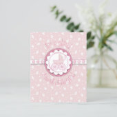 Sweet One Girl Advice Card (Stehend Vorderseite)