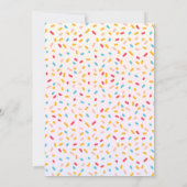 Sweet One Girl Birthday invitation Einladung (Rückseite)