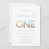 Sweet One Ice Cream Party Einladung (Vorne/Hinten)