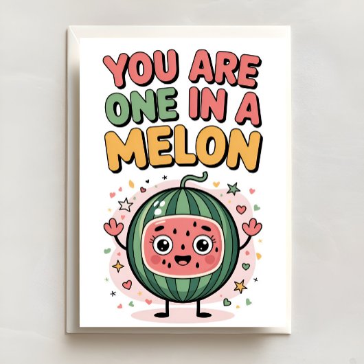 Sweet One in a Melon Birthday Card Karte