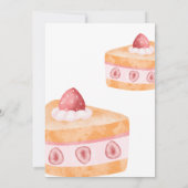 Sweet One Invitation, Dessert One Party Einladung (Rückseite)