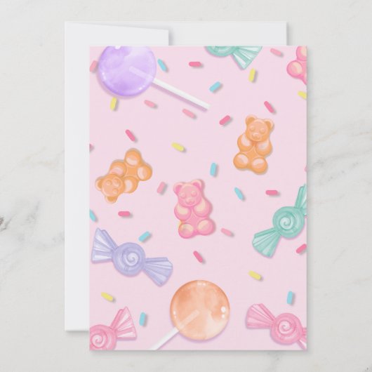 Sweet One Invitation Einladung (Rückseite)