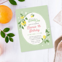 Sweet One Lemon & Floral Themenparty zum Geburtsta