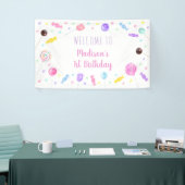 Sweet One Lollipop Candy Birthday Banner (Messeveranstaltung)