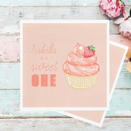 Sweet ONE, Mädchen erste Geburtstagsparty Papier N Serviette