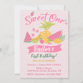 Sweet One | Obst Party Geburtstag Einladung (Vorderseite)