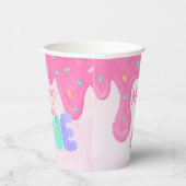 Sweet One Pink Frosting Girl's First Birthday Pappbecher (Rechts)