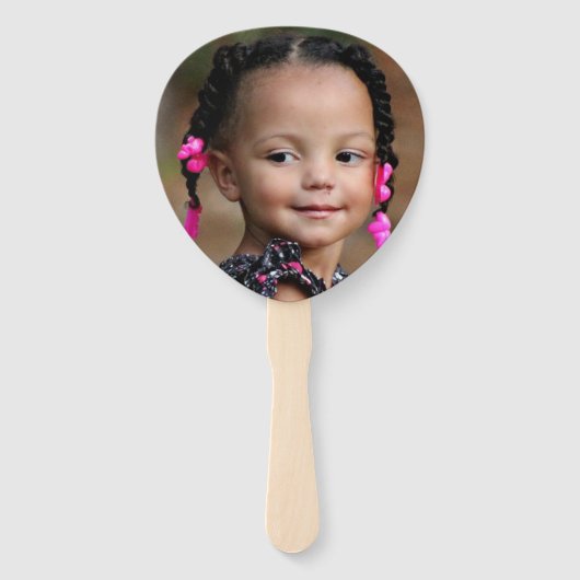 Sweet One Pink Girl Erstgeburt Donut Sprinkles Fächer (Rückseite)