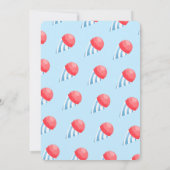 Sweet One Snow Cone Kids First Birthday Einladung (Rückseite)