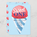 Sweet One Snow Cone Kids First Birthday Einladung<br><div class="desc">Feiern Sie mit diesem Sweet One Snow Cone Kids First Birthday Design den besonderen Tag Ihres Süßes. Das Design zeichnet sich durch einen großen Schneekonzern vor einem hellblauen Hintergrund aus. Das Gegenteil ist ein Muster von Schneekonzen. Sie können dies durch einen Klick auf "PERSONALISIEREN" weiter anpassen. Matching Items in unserem...</div>