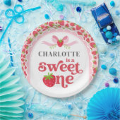 Sweet One Strawberry 1. Geburtstag 9" Runde Pappteller (Party)