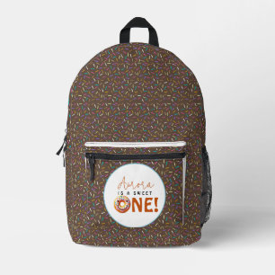 Sweet One Water color niedlich donuts 1. Geburtsta Bedruckter Rucksack