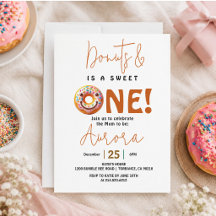 Sweet One Water color niedlich donuts 1. Geburtsta