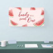 Sweet One Watermelon Birthday Banner (Messe)