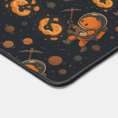 Sweet Orange Astronaut Galactic Miner Schreibtischunterlage (Ecke)
