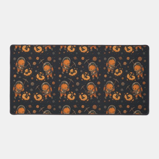 Sweet Orange Astronaut Galactic Miner Schreibtischunterlage (Vorderseite)