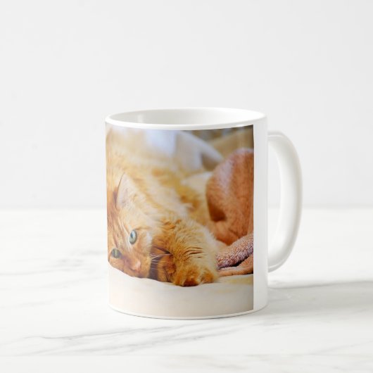 Sweet Orange Cat Tasse (VorderseiteRechts)