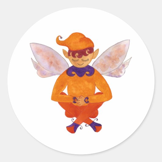 Sweet Orange Elf Sticker (Vorderseite)